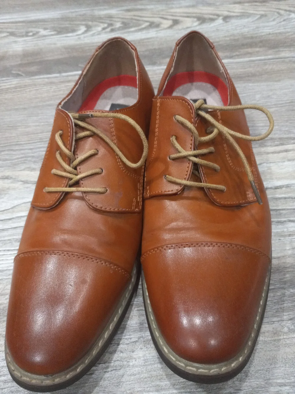 Bruno Marc Men's Prince Classic Oxford Wingtip Dress Brown